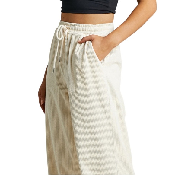 Lioness Nikita Cream Cord Straight Leg Pants - Picture 5 of 12